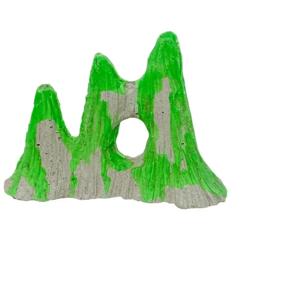 Mini Micro Castle for aquarium fish tanks ornament lime green 4 1/2